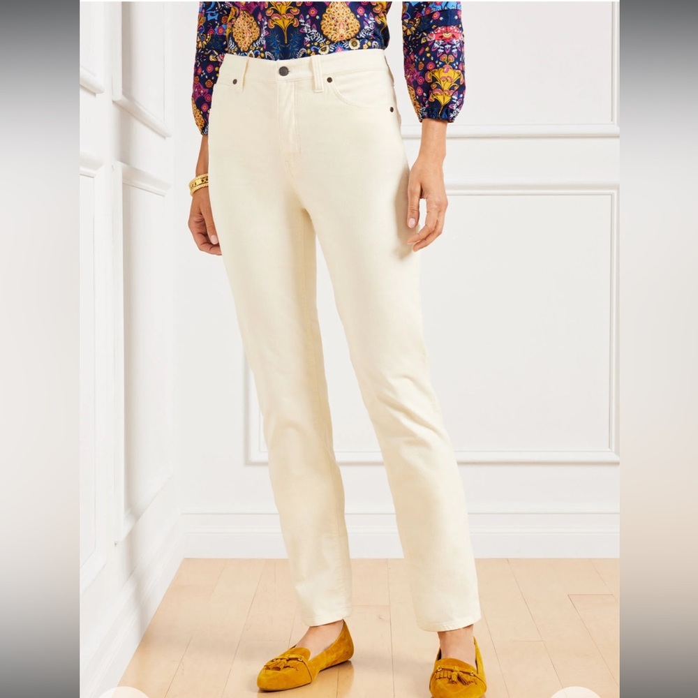 Talbots Petite Corduroy Straight Leg Pant size 2p